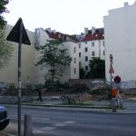 Beginn der Grundstücksberäumung Gleimstrasse 50 Beginn der Grundstücksberäumung Gleimstrasse 50