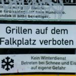 Kein Grillen auf dem Falkplatz Kein Grillen auf dem Falkplatz